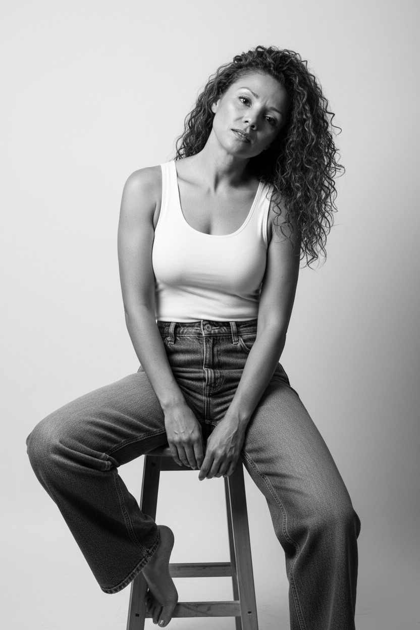 Portrait of Sandra, creator of this moving journey